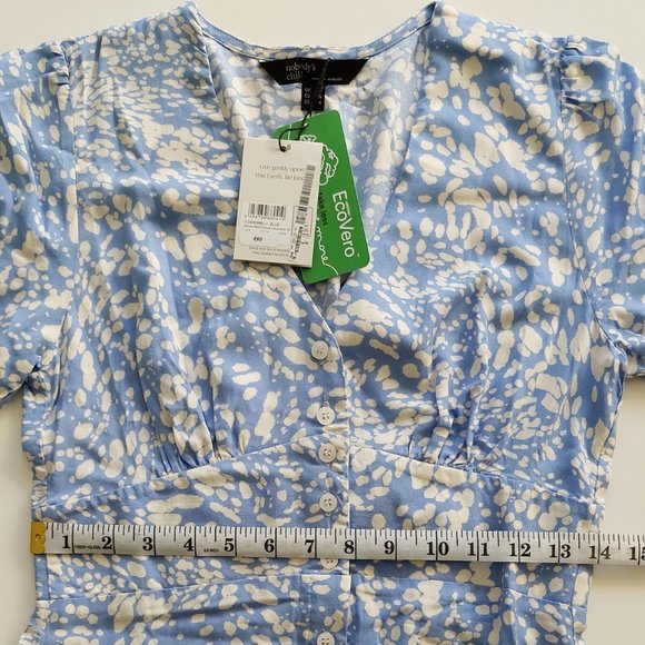 Marks&Spencer Printed V-Neck Midi Tea-Dress - Picture 5 of 6